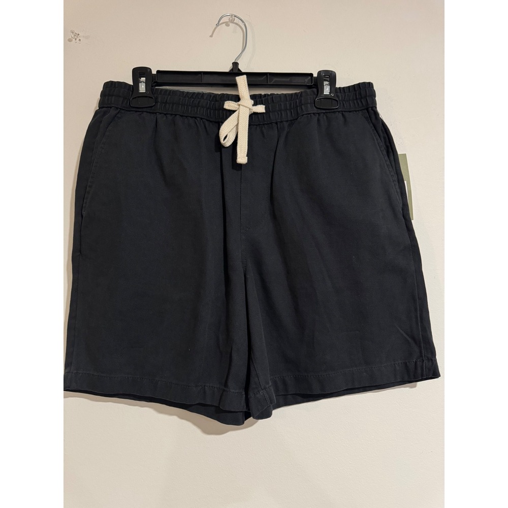 Goodfellow Vintage Pull-On Shorts Mens Medium Black 7" Inseam Drawstring